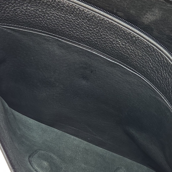 Vintage Chesneau Black Top Grain Leather Men's Briefcase - Picture 15 of 16